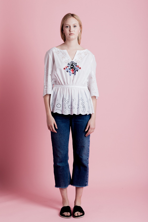 SUNO EMBROIDERED TOP SUNO EMBROIDERED TOP