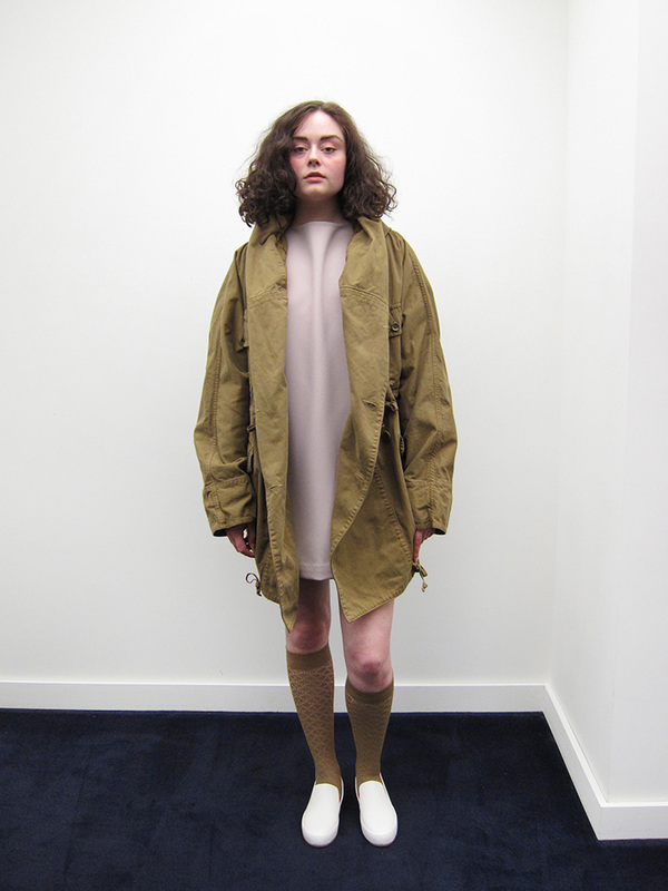 Unisex Katsuragi Ring Coat, Khaki Gold Unisex Katsuragi Ring Coat, Khaki Gold