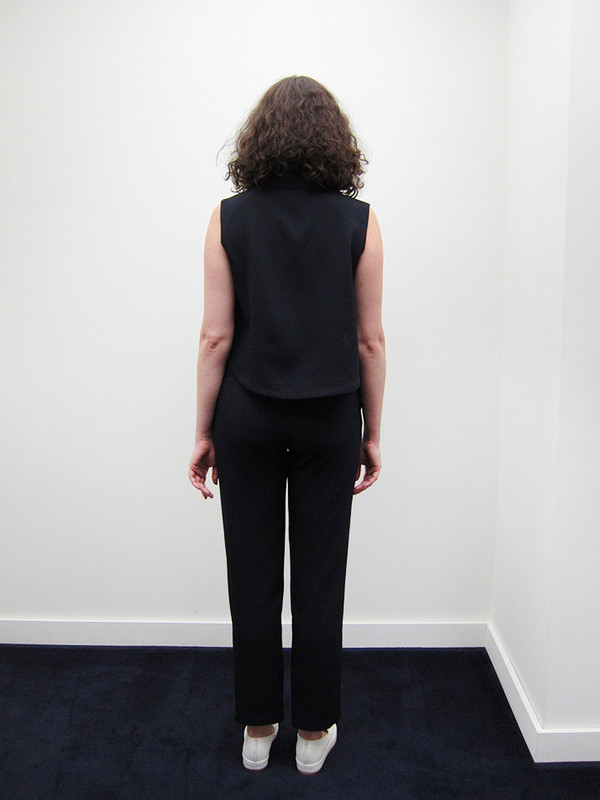 KAAREM Sam High-Waisted Pocket Pant, Black/Blue KAAREM Sam High-Waisted Pocket Pant, Black/Blue