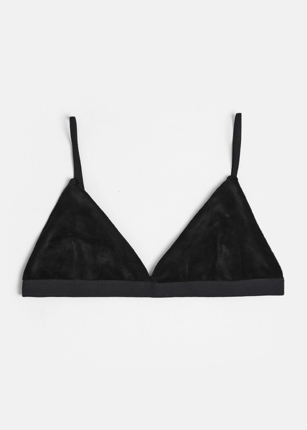 Baserange Black Velours Mississippi Bra Baserange Black Velours Mississippi Bra