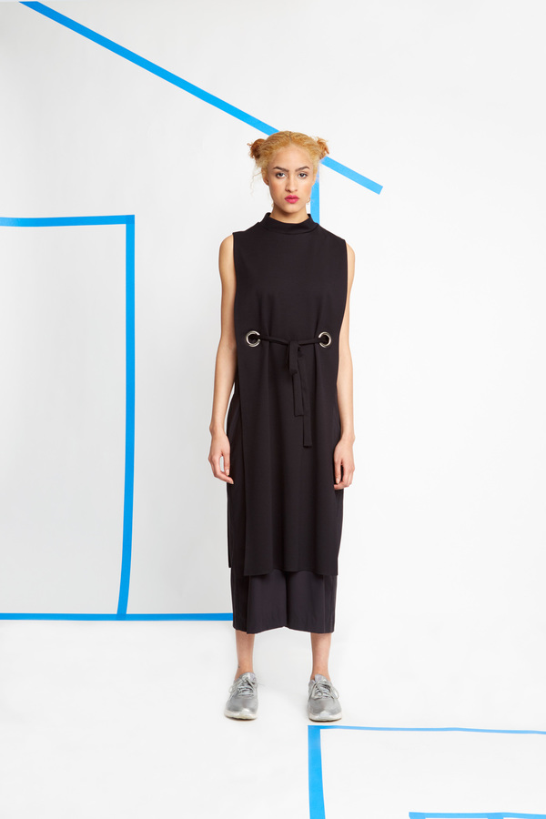 Wolcott-Takemoto Black Jumon Dicky Dress Wolcott-Takemoto Black Jumon Dicky Dress