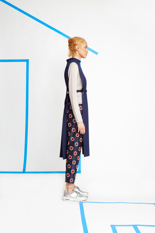 Wolcott-Takemoto Navy Jumon Dicky Dress Wolcott-Takemoto Navy Jumon Dicky Dress