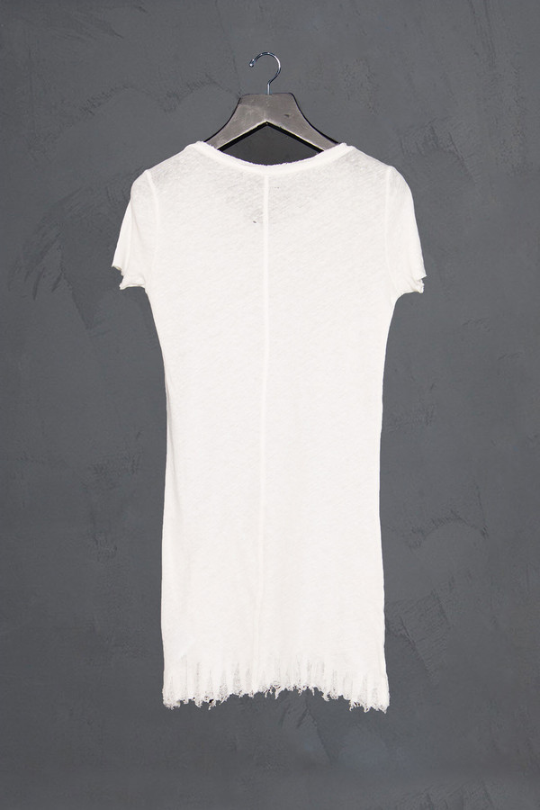 Thom / Krom Raw Edge Drop Stitch Hem Tee Thom / Krom Raw Edge Drop Stitch Hem Tee
