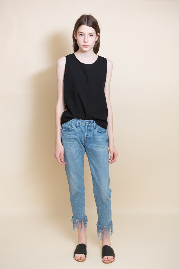 Uzi NYC Woven Cotton Tank / Black Uzi NYC Woven Cotton Tank / Black