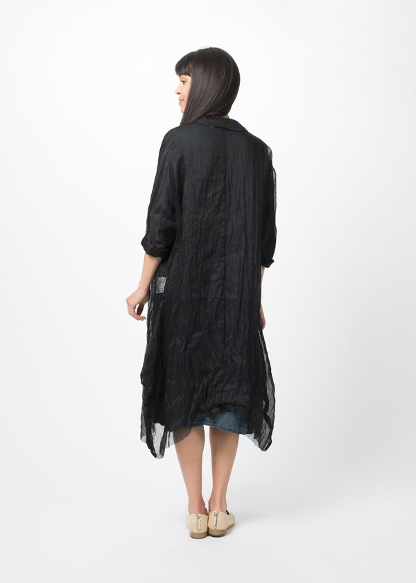Rundholz Sheer Linen Blend Dress Rundholz Sheer Linen Blend Dress