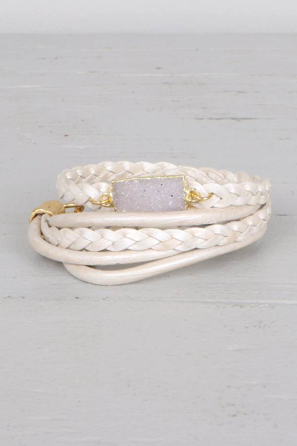 Mickey Lynn ML4106 Braided Leather Wrap Bracelet Mickey Lynn ML4106 Braided Leather Wrap Bracelet