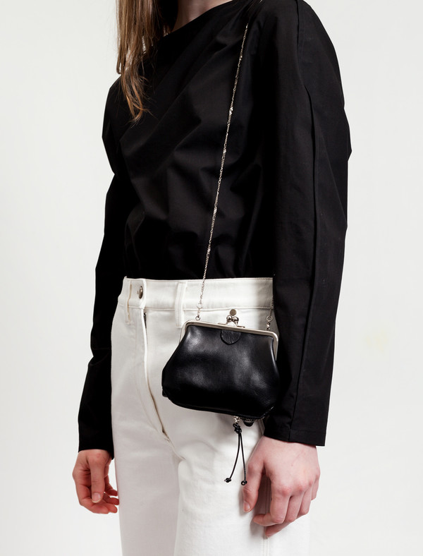 Ys by Yohji Yamamoto Womens Double Clasp Purse Ys by Yohji Yamamoto Womens Double Clasp Purse