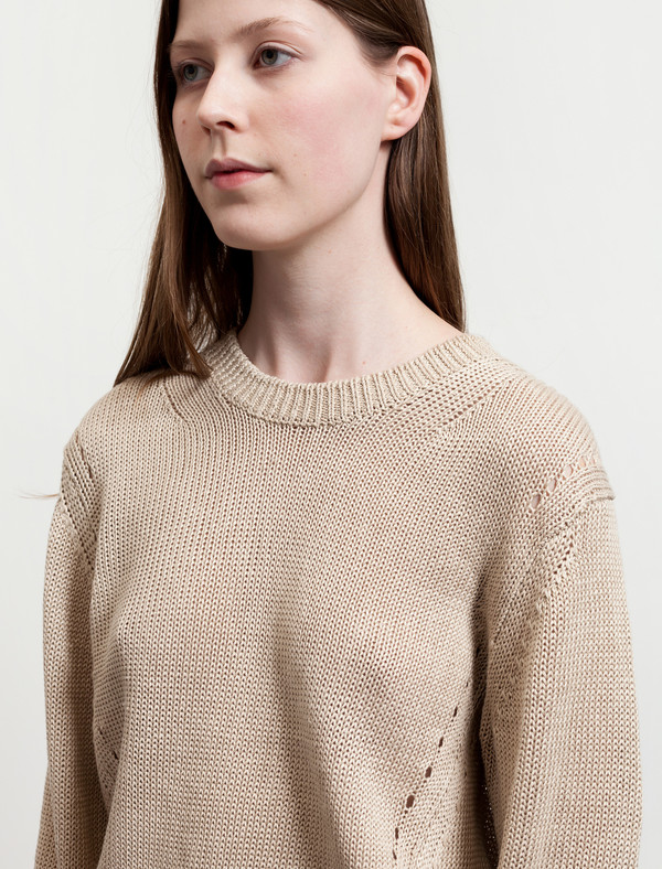 Acne Studios Womens Phora Chunky Sweater - Beige Acne Studios Womens Phora Chunky Sweater - Beige