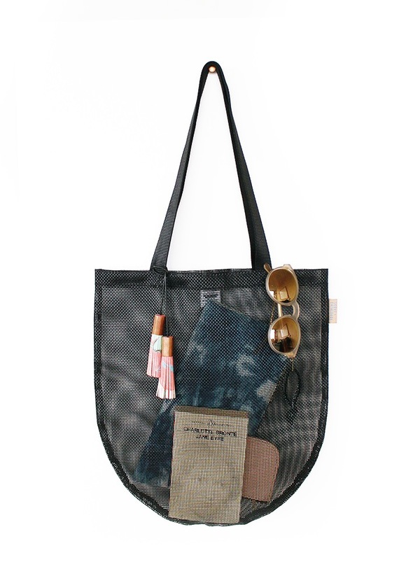 Scout & Catalogue LA PLAYA TOTE - BLACK MESH Scout & Catalogue LA PLAYA TOTE - BLACK MESH