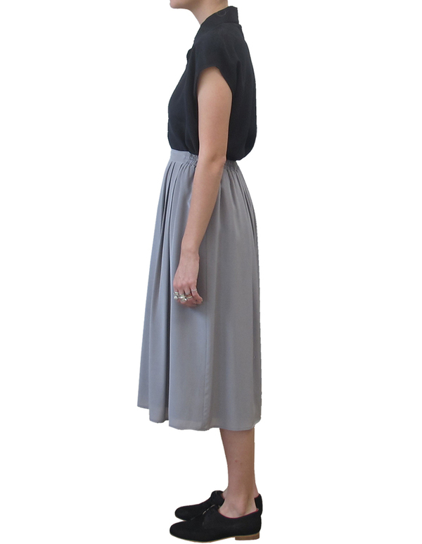 ALI GOLDEN GREY MIDI SKIRT ALI GOLDEN GREY MIDI SKIRT