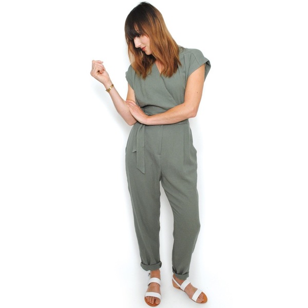 Curator Maren Pantsuit - Dusty Green Curator Maren Pantsuit - Dusty Green