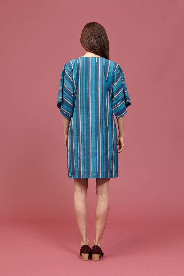 Tantuvi Kimono Dress (Striped Emerald) Tantuvi Kimono Dress (Striped Emerald)