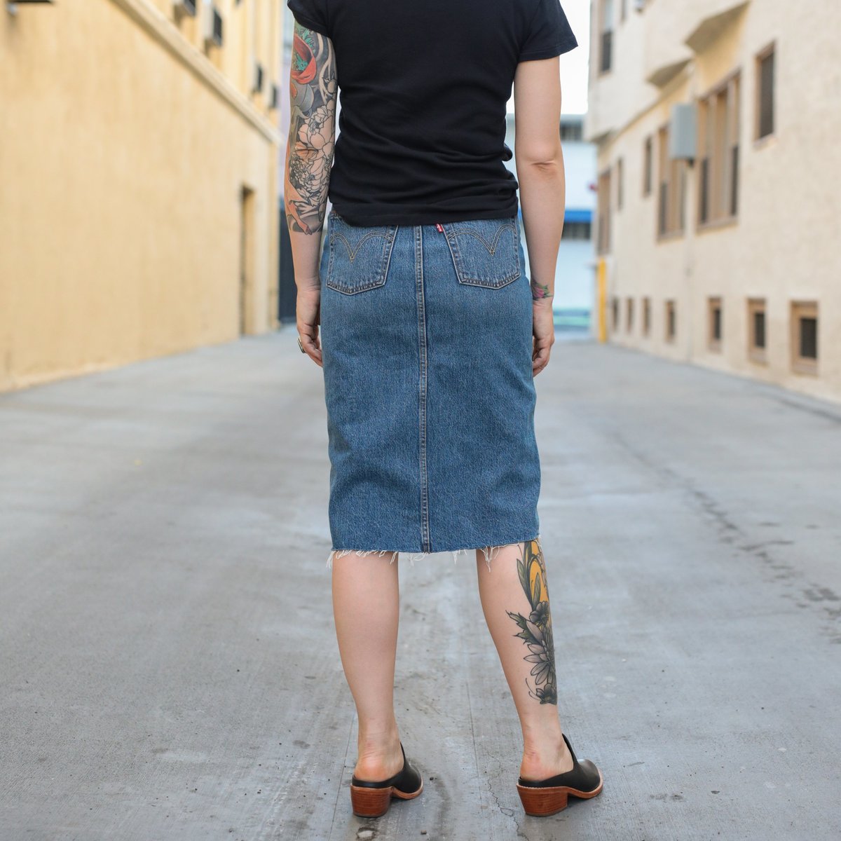 levis midi skirt