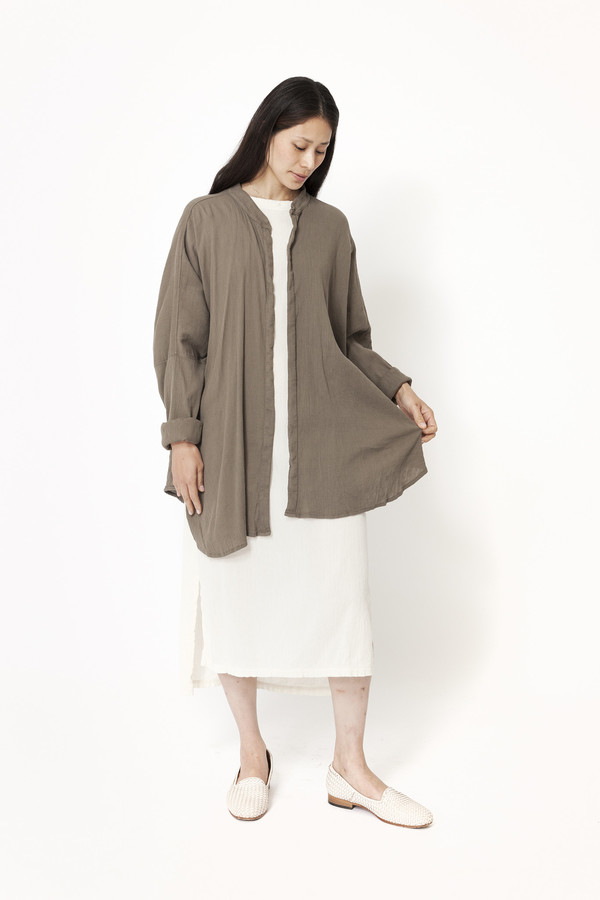 Black Crane Square Shirt (Grey) Black Crane Square Shirt (Grey)