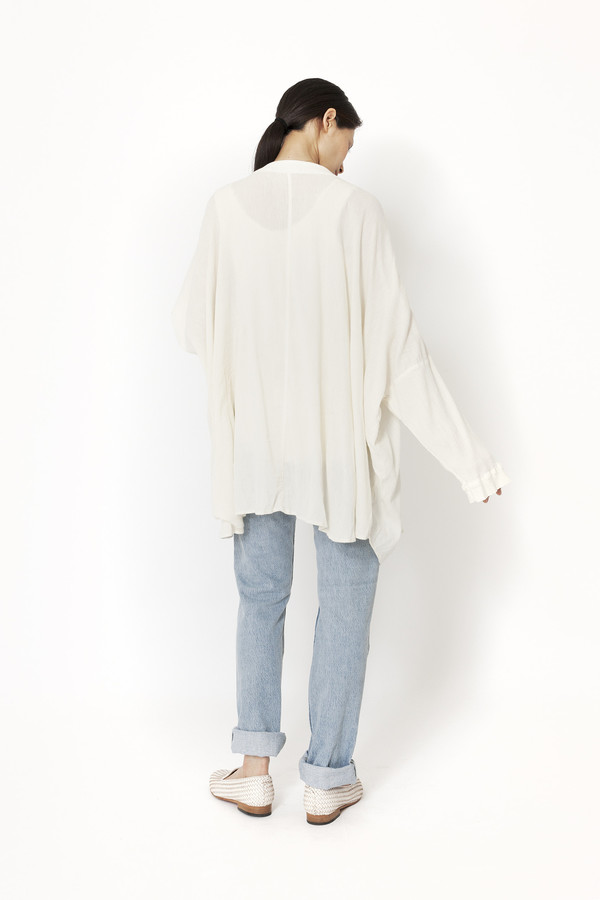 Black Crane Square Shirt (Cream) Black Crane Square Shirt (Cream)