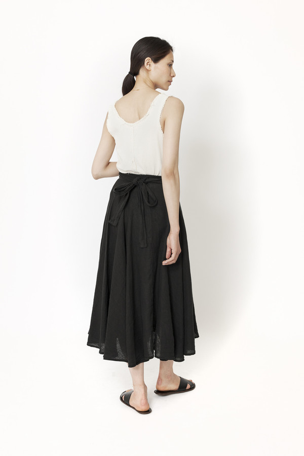 Black Crane Wrap Skirt Black Crane Wrap Skirt