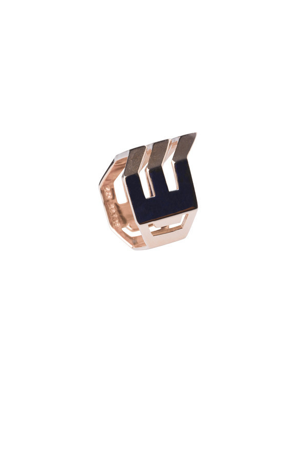 Maria Black Rose Gold Trinity Ring Maria Black Rose Gold Trinity Ring