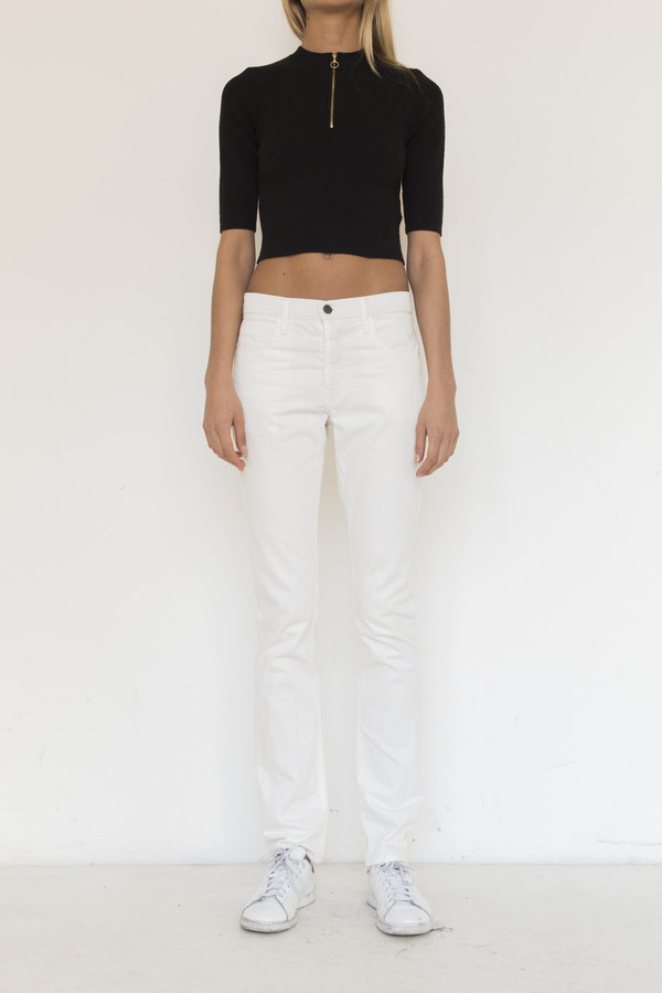 Thvm Denim Tapered Jean - White Thvm Denim Tapered Jean - White