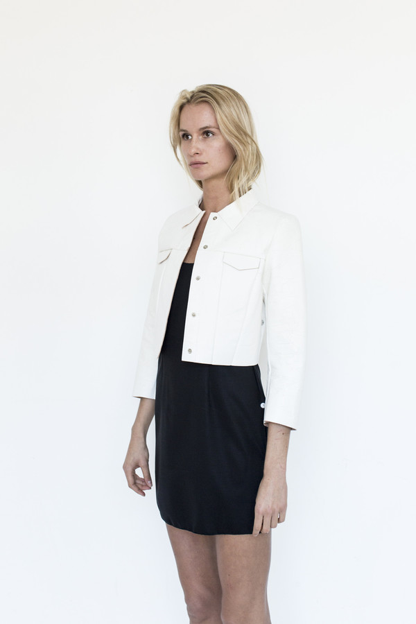 Gabriela Coll Garments Hand-lacquered Leather No.8 Jacket Gabriela Coll Garments Hand-lacquered Leather No.8 Jacket