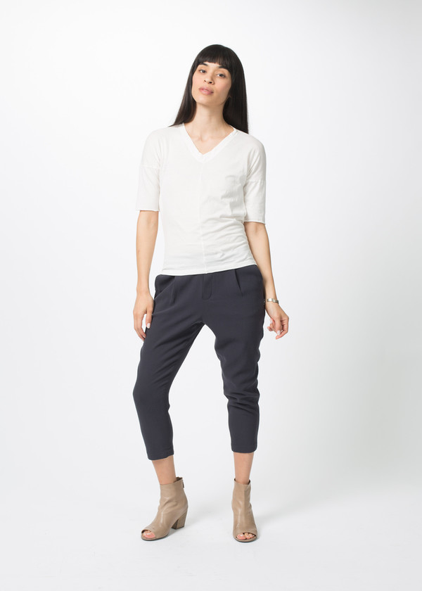Evam Eva Double Cloth Tuck Pants Evam Eva Double Cloth Tuck Pants