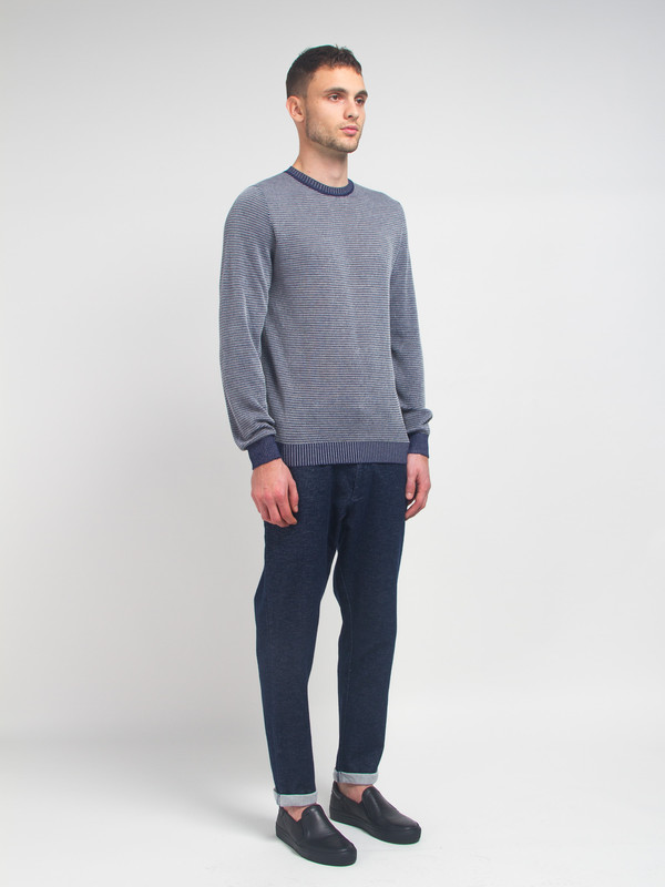 Men's Lucio Castro Grey Reversible Sweater Men's Lucio Castro Grey Reversible Sweater
