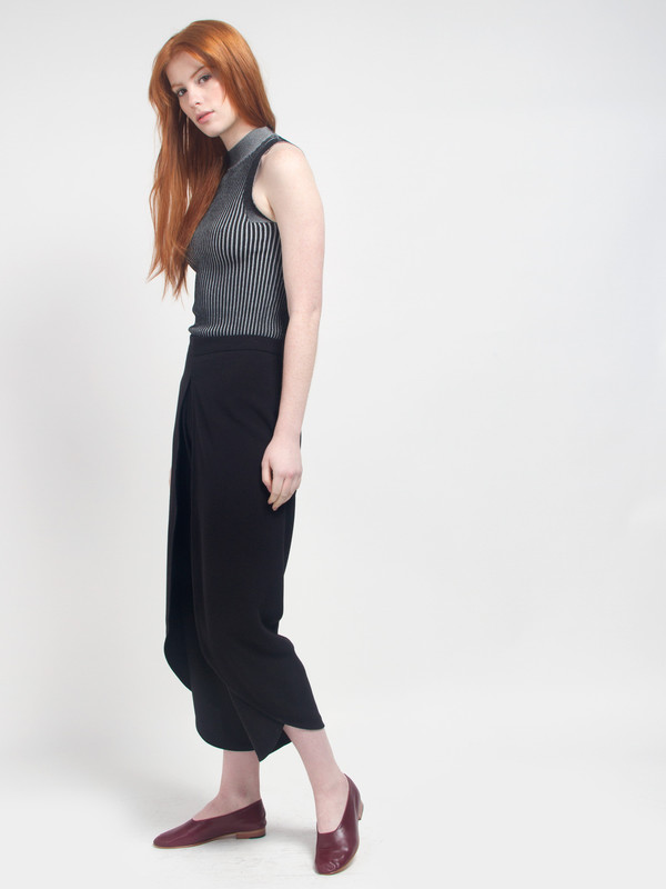 Pari Desai Hope Mock Neck Tank Black Pari Desai Hope Mock Neck Tank Black