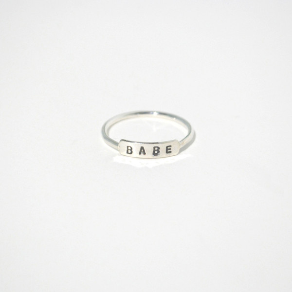 Gem & Blue Babe Ring - Silver Gem & Blue Babe Ring - Silver