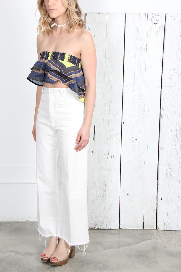 Apiece Apart ELISA SLEEVELESS TOP - MIDNIGHT STRIPE Apiece Apart ELISA SLEEVELESS TOP - MIDNIGHT STRIPE