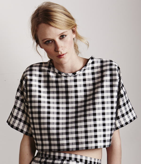 Nikki Chasin Plaid Crop Top Nikki Chasin Plaid Crop Top