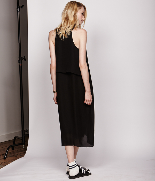 Nikki Chasin Georgette Storm Flap Tank Dress Nikki Chasin Georgette Storm Flap Tank Dress