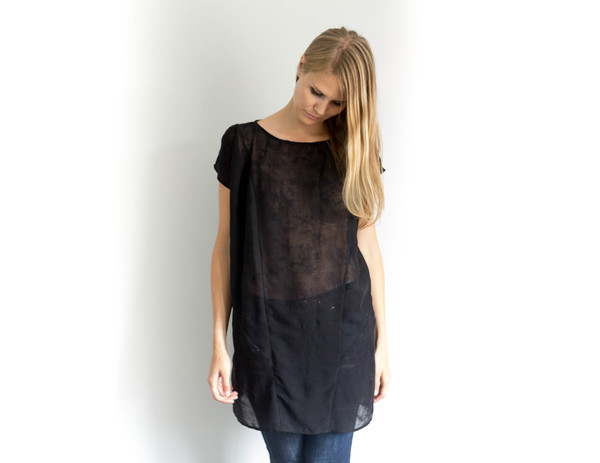 Devlyn van Loon Sheer Silk Blend Tunic Devlyn van Loon Sheer Silk Blend Tunic