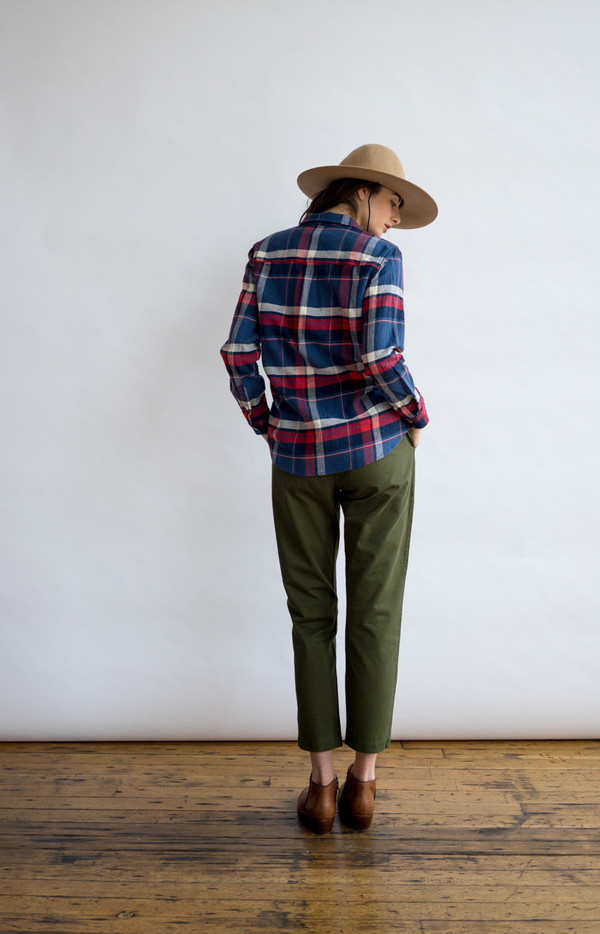 Bridge & Burn Paige Indigo Plaid Bridge & Burn Paige Indigo Plaid