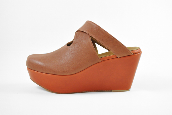 Palatine Lemma Cross Clog - rust leather Palatine Lemma Cross Clog - rust leather