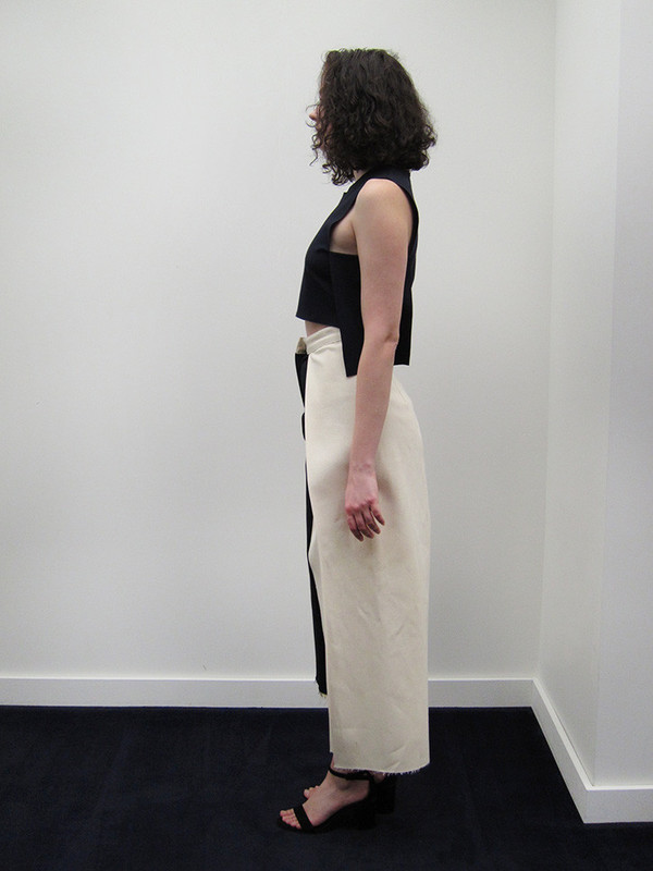 Nancy Stella Soto Offset Denim Trouser Nancy Stella Soto Offset Denim Trouser