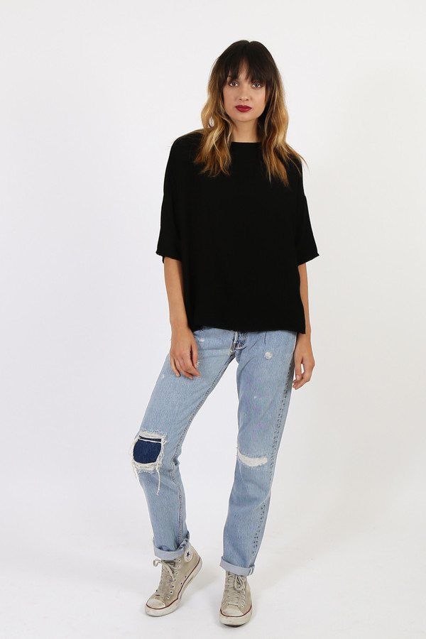 Black Crane Square Top Black Crane Square Top