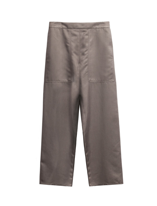 Lemaire Elasticated 3/4 Trousers Olive Grey Lemaire Elasticated 3/4 Trousers Olive Grey