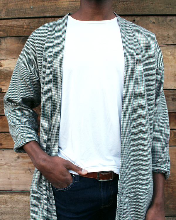 Houndstooth Hanten Jacket Houndstooth Hanten Jacket