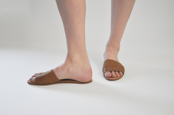 The Palatines Caelum Slide Sandal in Neutral Dot The Palatines Caelum Slide Sandal in Neutral Dot