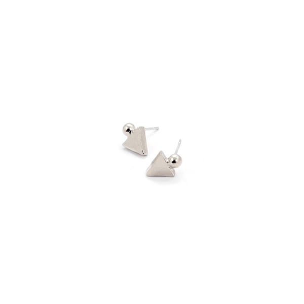 Alynne Lavigne Triangle/Ball Earrings Alynne Lavigne Triangle/Ball Earrings