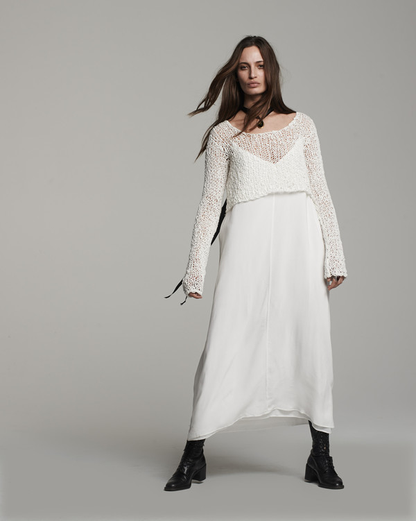 Voz Loose Knit Cropped Sweater Voz Loose Knit Cropped Sweater