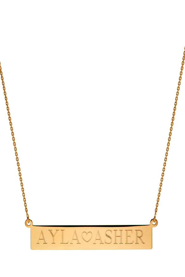 Letters By Zoe - Personalised Gold Name Necklace Letters By Zoe - Personalised Gold Name Necklace