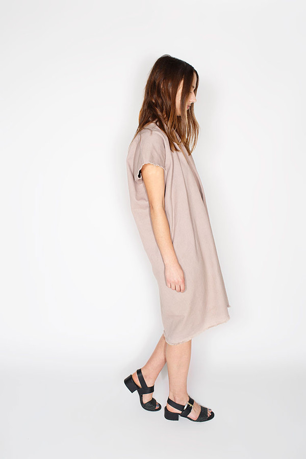 Miranda Bennett Dove Everyday Dress, Cropped Denim Miranda Bennett Dove Everyday Dress, Cropped Denim