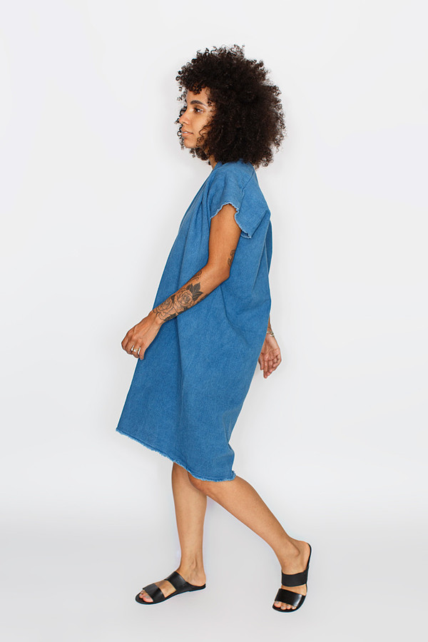 Miranda Bennett Indigo Everyday Dress | Cropped Denim Miranda Bennett Indigo Everyday Dress | Cropped Denim