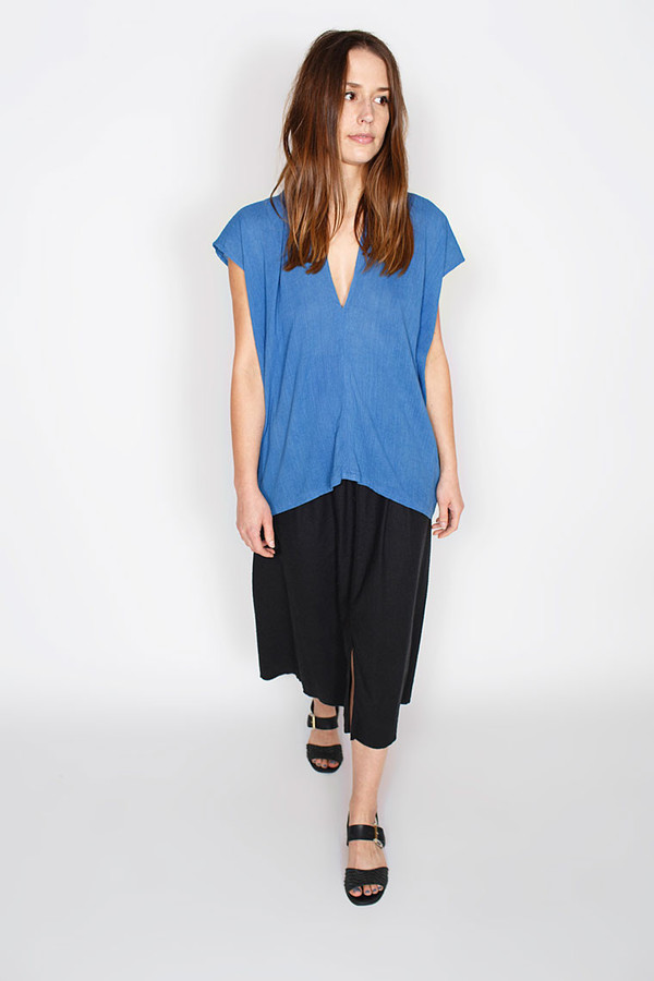 Miranda Bennett Indigo Everyday Top, Cotton Miranda Bennett Indigo Everyday Top, Cotton