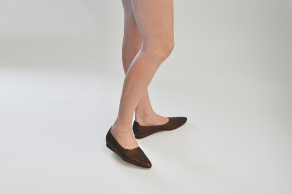 The Palatines Paratus High Vamp Wedge in Bronze The Palatines Paratus High Vamp Wedge in Bronze