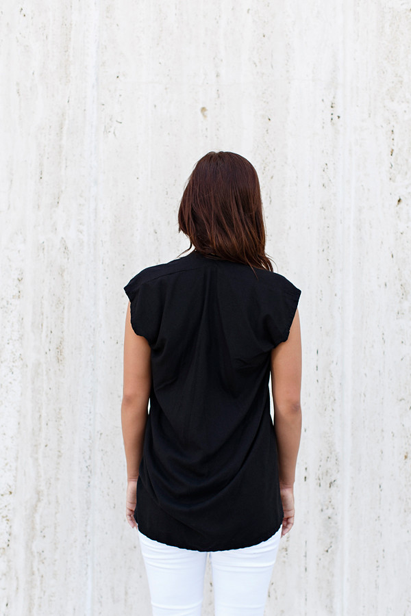 Miranda Bennett Black Everyday Top | Silk Miranda Bennett Black Everyday Top | Silk