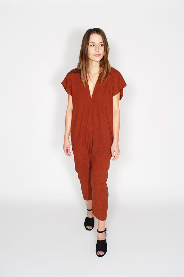 Miranda Bennett Everyday Jumpsuit, Silk in Rust Miranda Bennett Everyday Jumpsuit, Silk in Rust