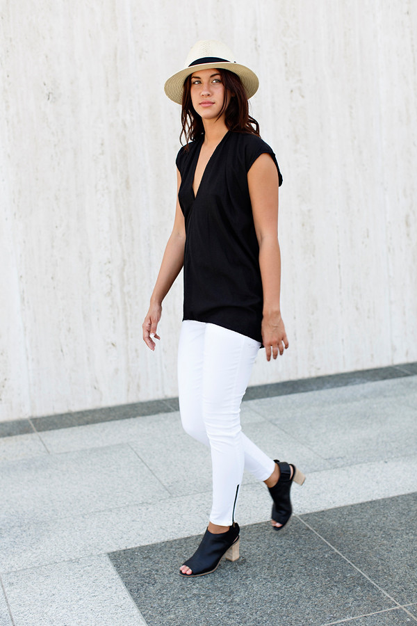 Miranda Bennett Everyday Top, Silk Noil in Black Miranda Bennett Everyday Top, Silk Noil in Black