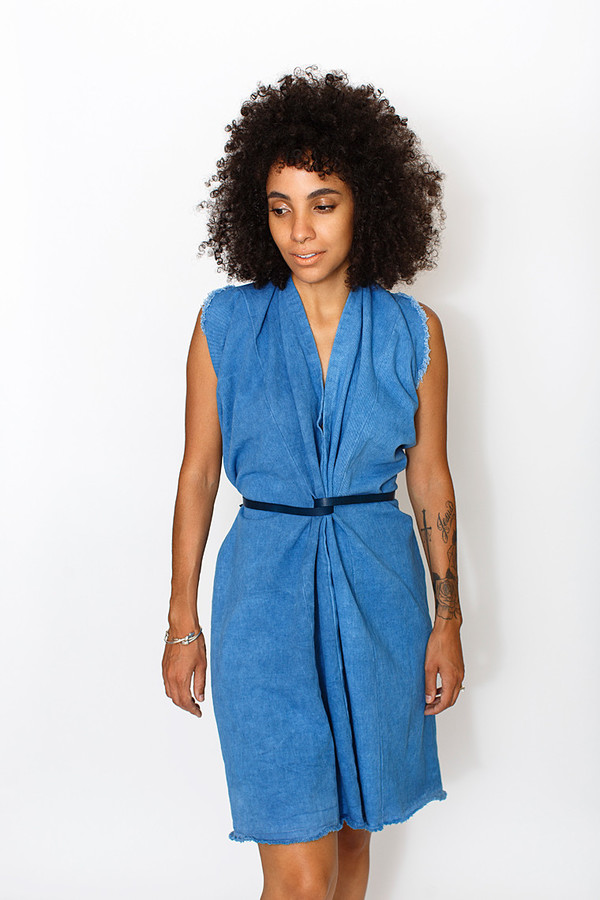 Miranda Bennett Tribute Dress, Denim in Indigo Miranda Bennett Tribute Dress, Denim in Indigo