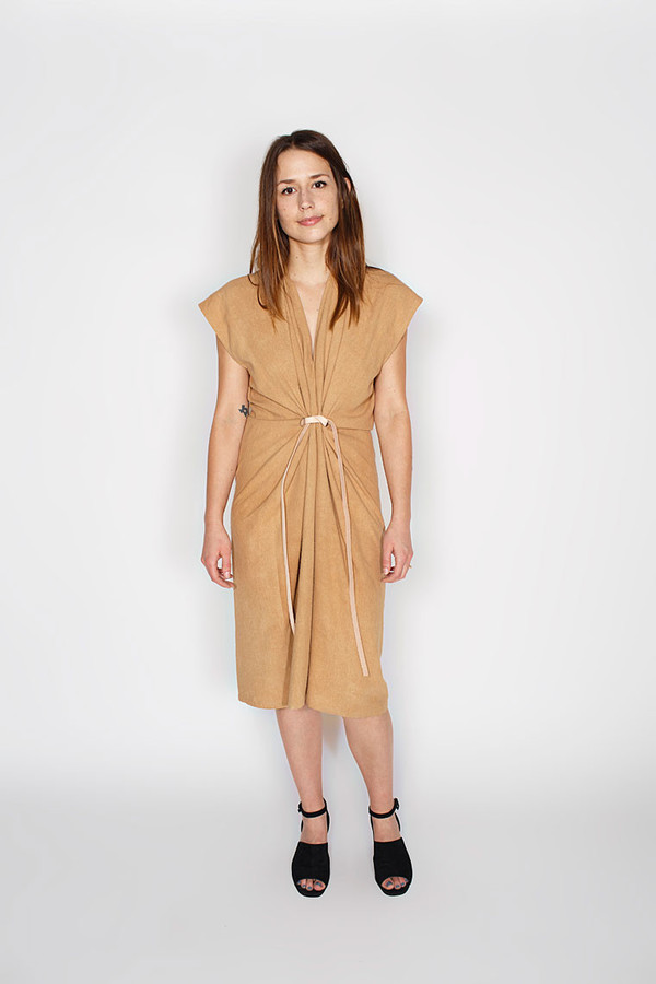 Miranda Bennett Camel Tempest Dress Miranda Bennett Camel Tempest Dress